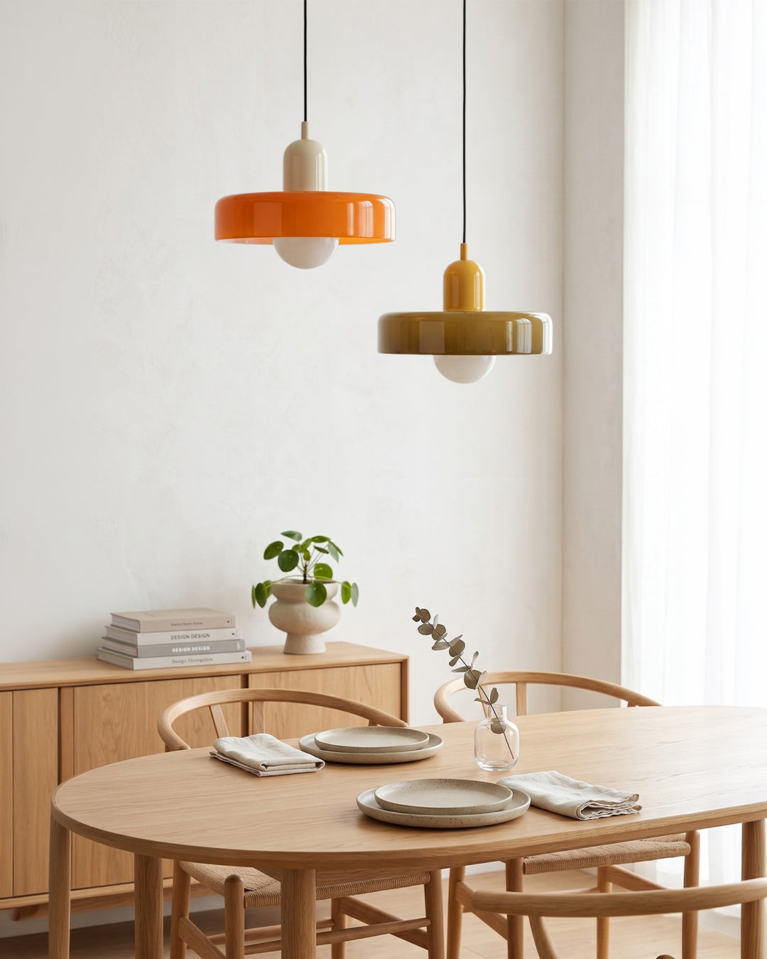 Glazen Hanglamp Modern 19-35cm Scandinavisch Design met Matglas | Sansoti