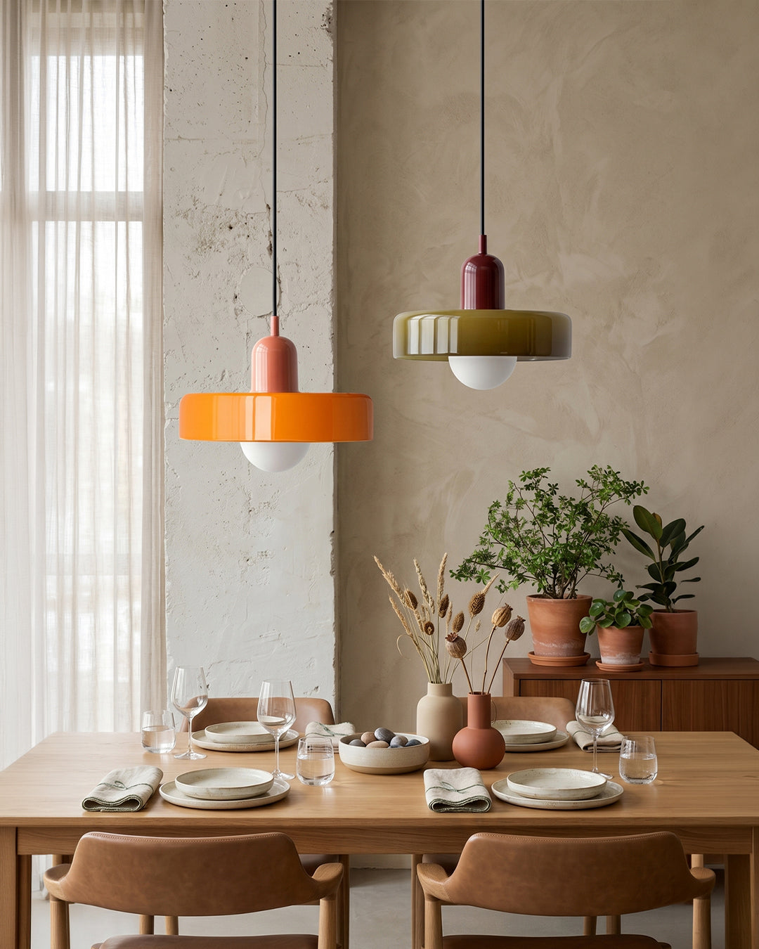 Glazen Hanglamp Modern 19-35cm Scandinavisch Design met Matglas | Sansoti