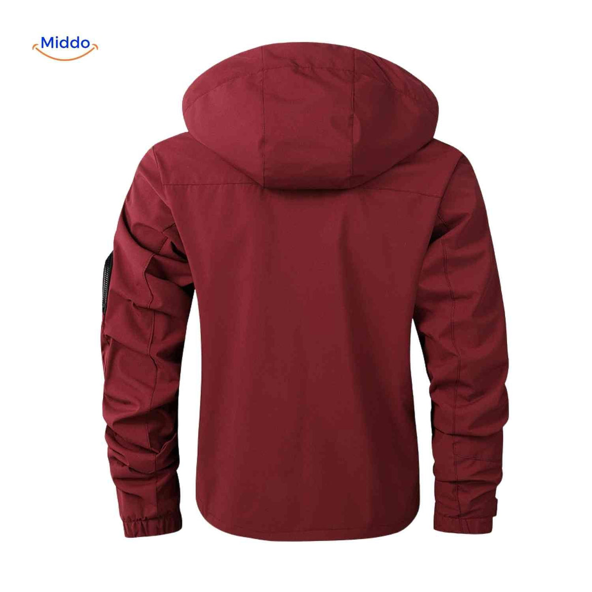 Waterdichte Heren Parka met Capuchon Ademend Windbestendig Lente Herfst Regular Fit Casual Outdoorjas | Sansoti