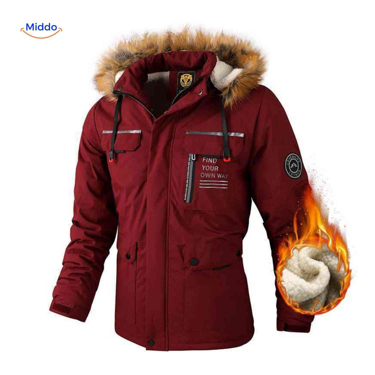 Waterdichte Heren Parka met Capuchon Ademend Windbestendig Lente Herfst Regular Fit Casual Outdoorjas | Sansoti