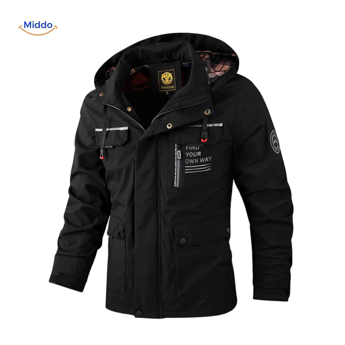Waterdichte Heren Parka met Capuchon Ademend Windbestendig Lente Herfst Regular Fit Casual Outdoorjas | Sansoti