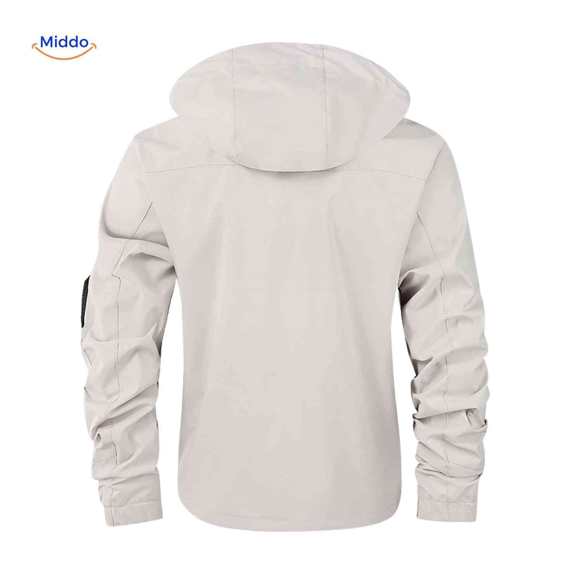 Waterdichte Heren Parka met Capuchon Ademend Windbestendig Lente Herfst Regular Fit Casual Outdoorjas | Sansoti