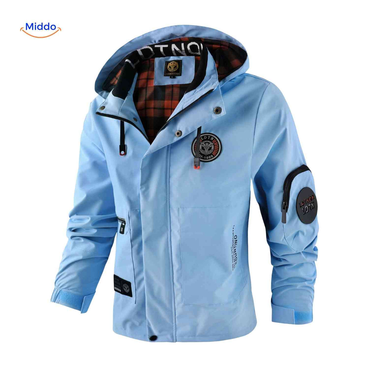 Waterdichte Heren Parka met Capuchon Ademend Windbestendig Lente Herfst Regular Fit Casual Outdoorjas | Sansoti