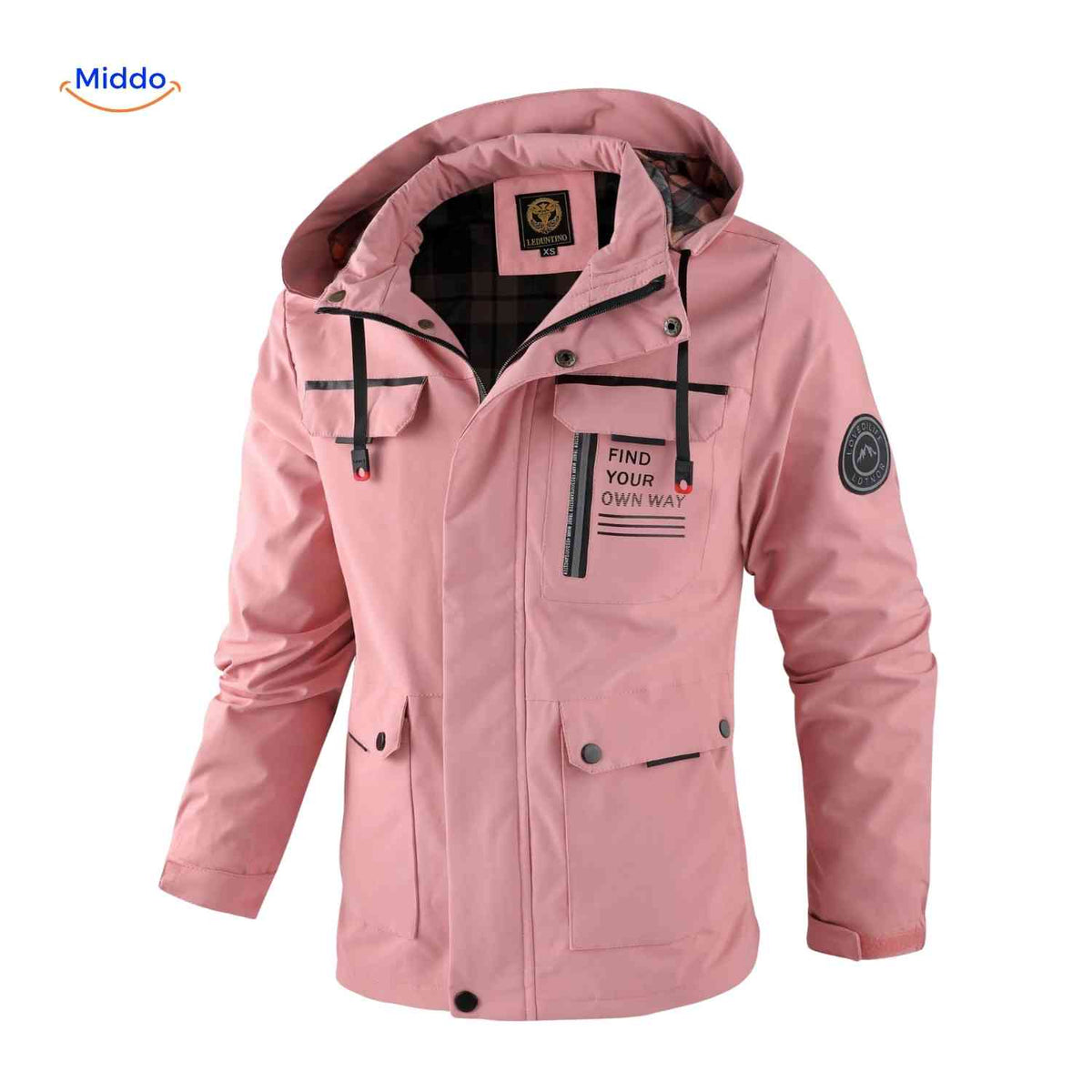 Waterdichte Heren Parka met Capuchon Ademend Windbestendig Lente Herfst Regular Fit Casual Outdoorjas | Sansoti