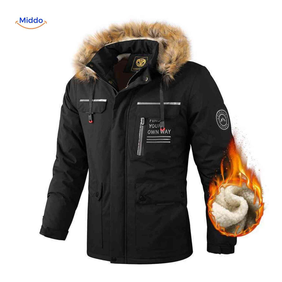 Waterdichte Heren Parka met Capuchon Ademend Windbestendig Lente Herfst Regular Fit Casual Outdoorjas | Sansoti