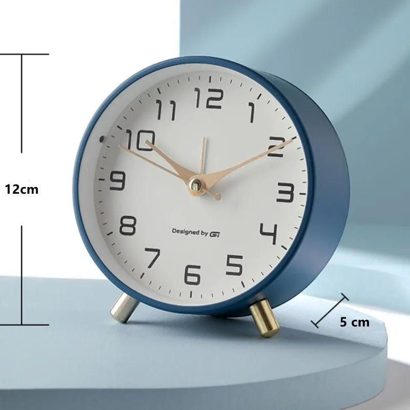 Tischuhr Skandinavischer Stil Modernes Design Metall 12cm | Restfield