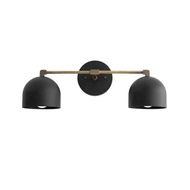 Metalen Wandlamp met Bolvormige Kap – Scandinavische Sfeerlamp voor Badkamer Slaapkamer Woonkamer – Moderne Wandverlichting Zwart Goud Messing | Sansoti