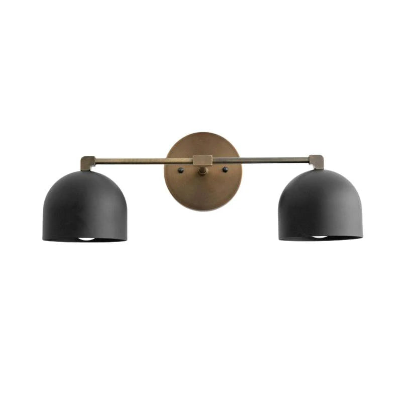 Metalen Wandlamp met Bolvormige Kap – Scandinavische Sfeerlamp voor Badkamer Slaapkamer Woonkamer – Moderne Wandverlichting Zwart Goud Messing | Sansoti