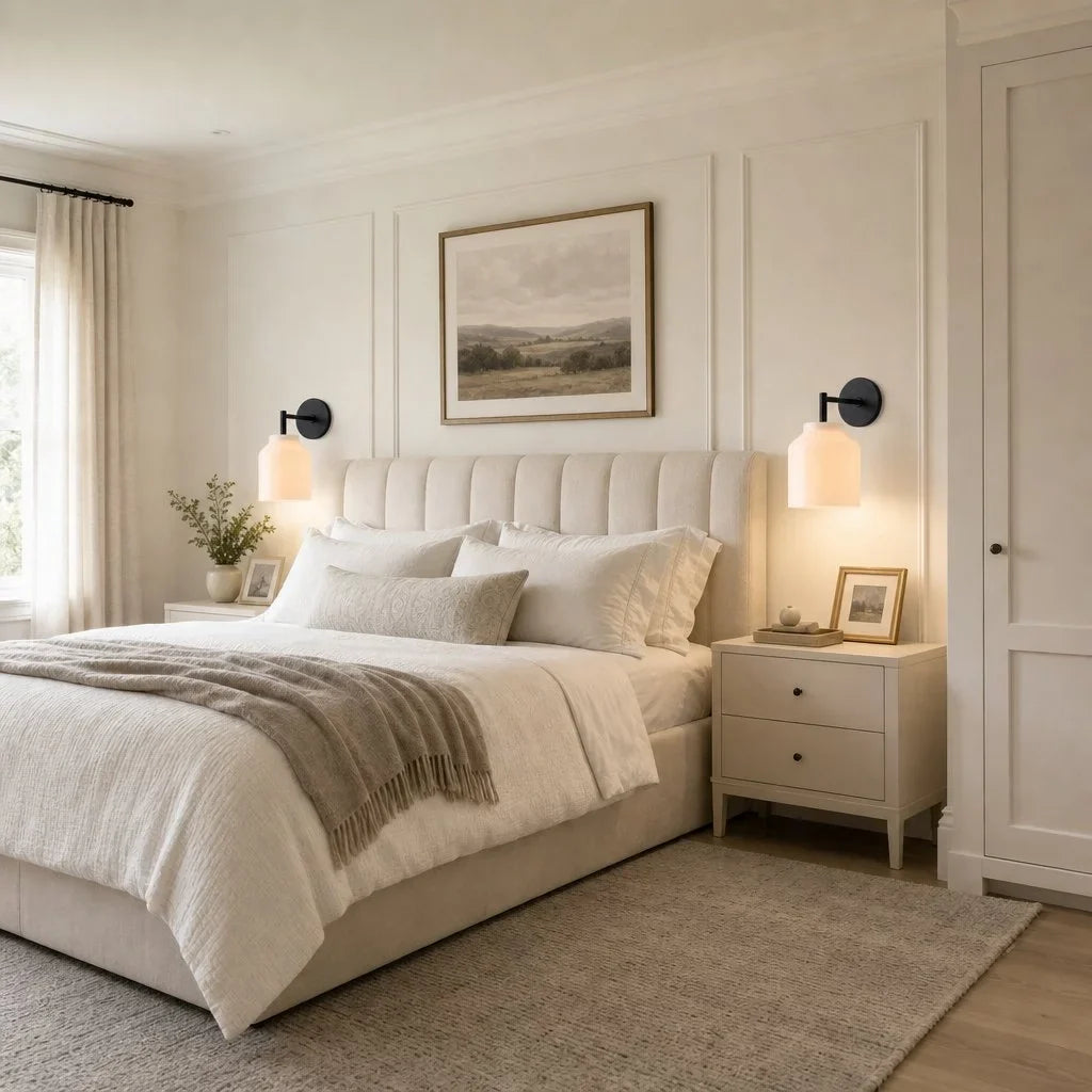 Metalen Wandlamp Minimalistisch Mat Afwerking Scandinavische Stijl Sfeerlicht voor Slaapkamer Gang Woonkamer Interieur | Sansoti