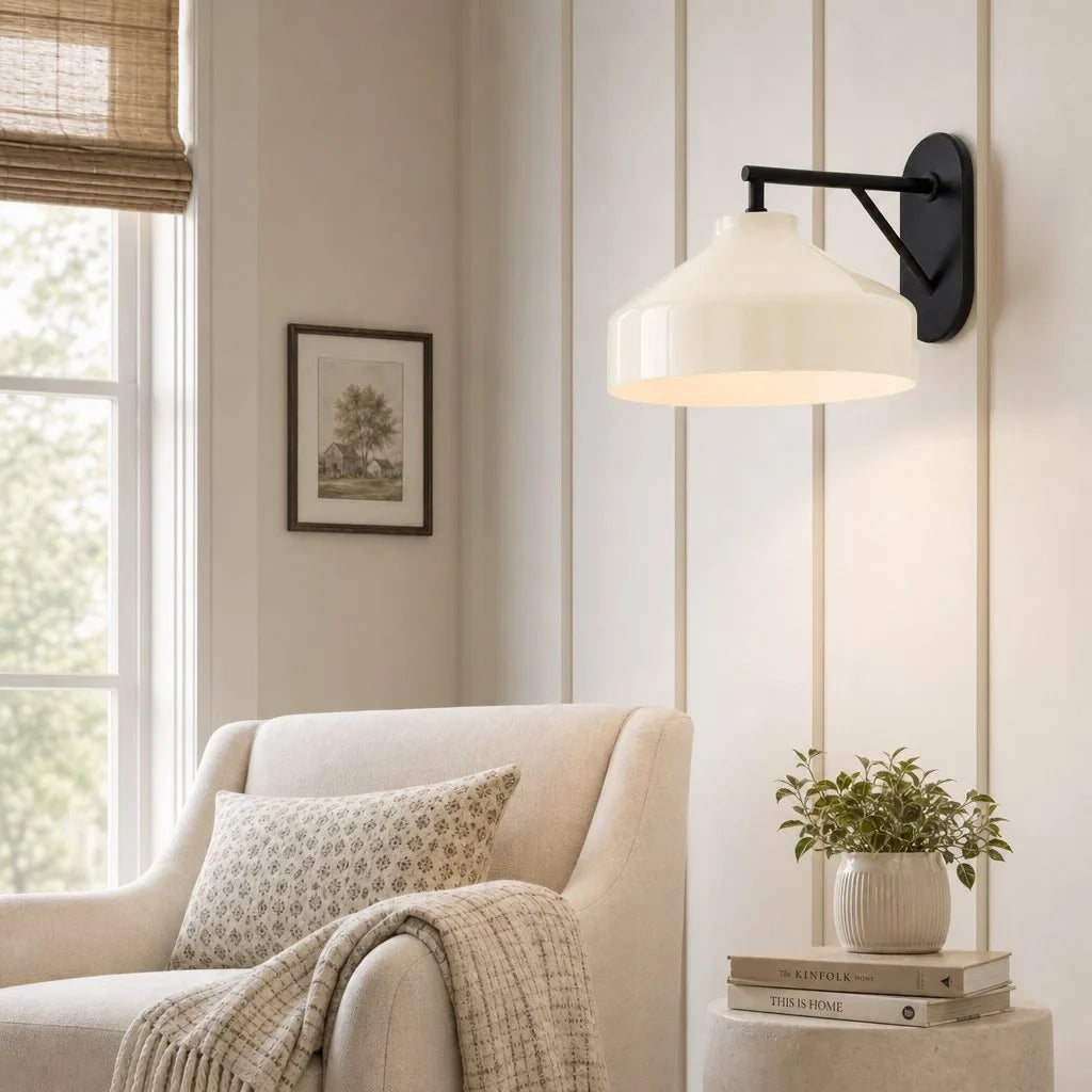 Metalen Wandlamp Minimalistisch Mat Afwerking Scandinavische Stijl Sfeerlicht voor Slaapkamer Gang Woonkamer Interieur | Sansoti
