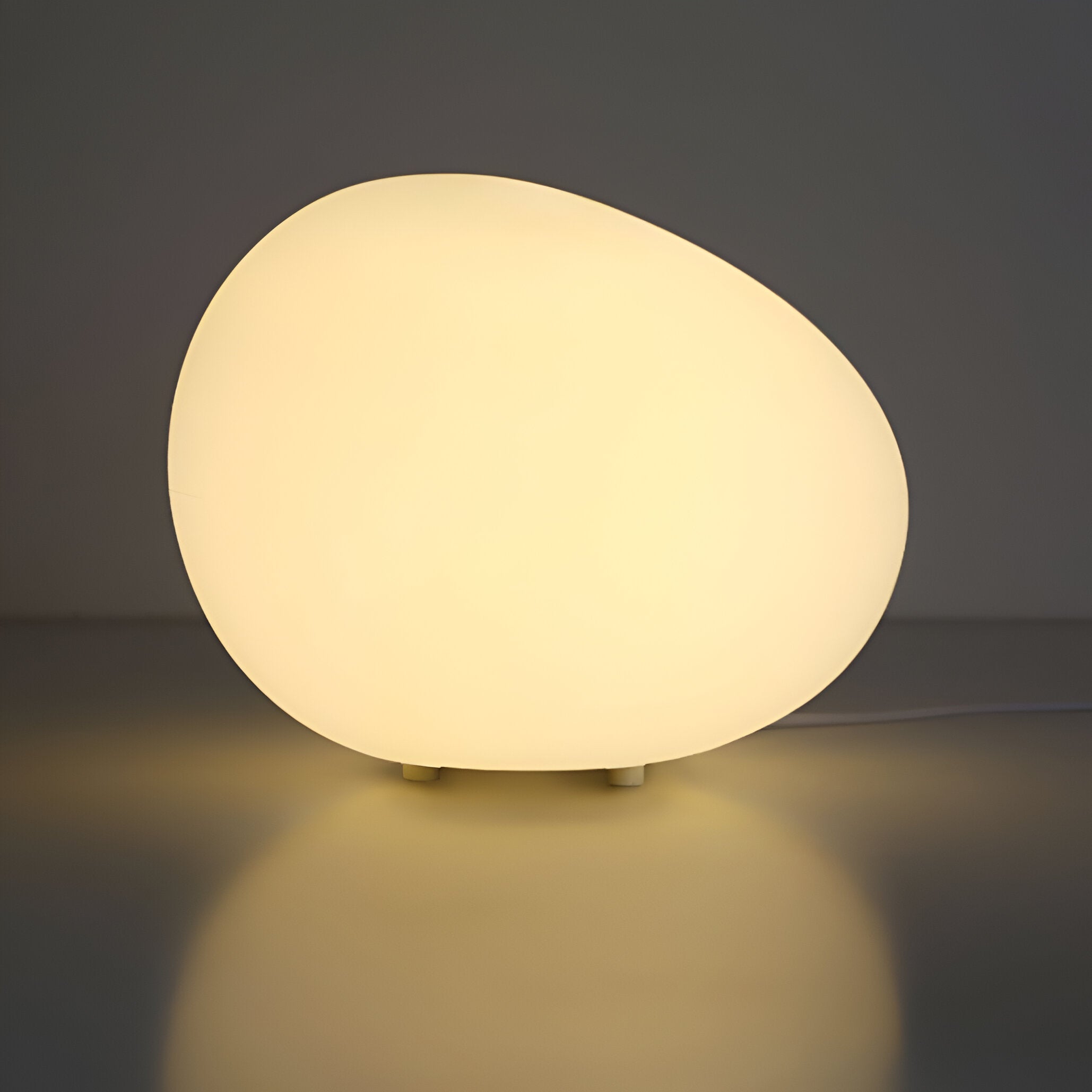 Stein Tischlampe LED 3-Farben PE Stimmungslicht 22cm Wohnzimmer Schlafzimmer Skandinavisch Organisch Nachtlicht Dimmbar | Restfield