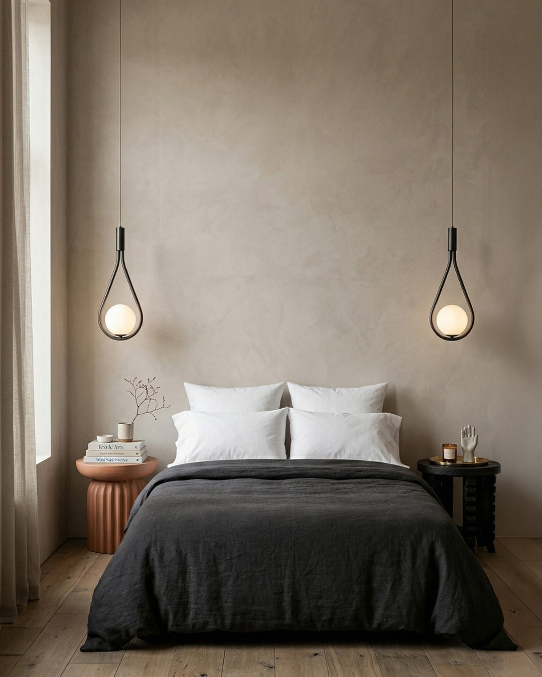 Nordic Drop Hanglamp Minimalistische Druppelvorm Glas Moderne Verlichting voor Eetkamer & Keukeneiland | Sansoti