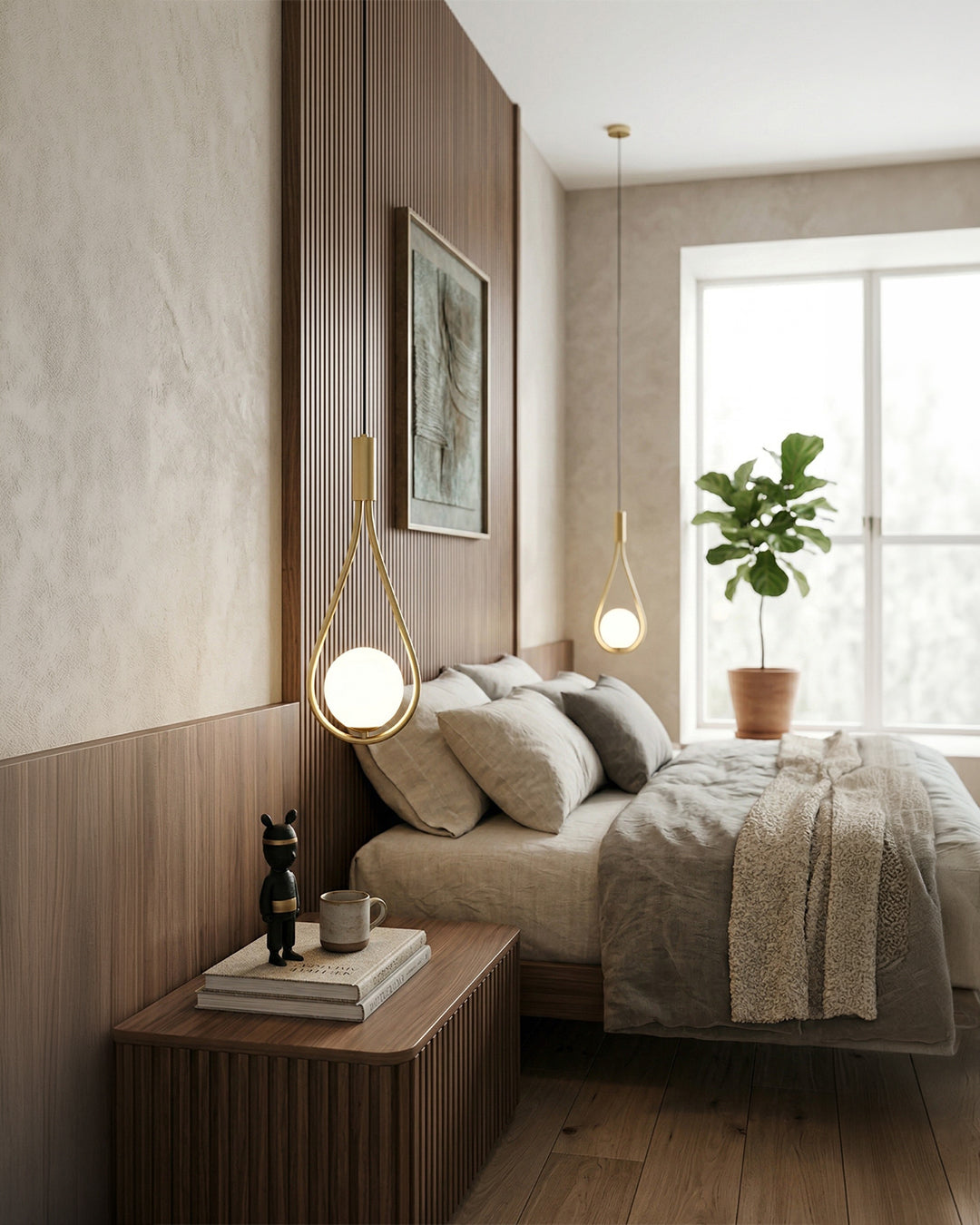 Nordic Drop Hanglamp Minimalistische Druppelvorm Glas Moderne Verlichting voor Eetkamer & Keukeneiland | Sansoti