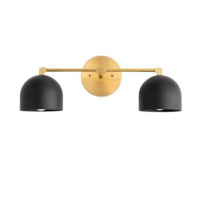 Metalen Wandlamp met Bolvormige Kap – Scandinavische Sfeerlamp voor Badkamer Slaapkamer Woonkamer – Moderne Wandverlichting Zwart Goud Messing | Sansoti