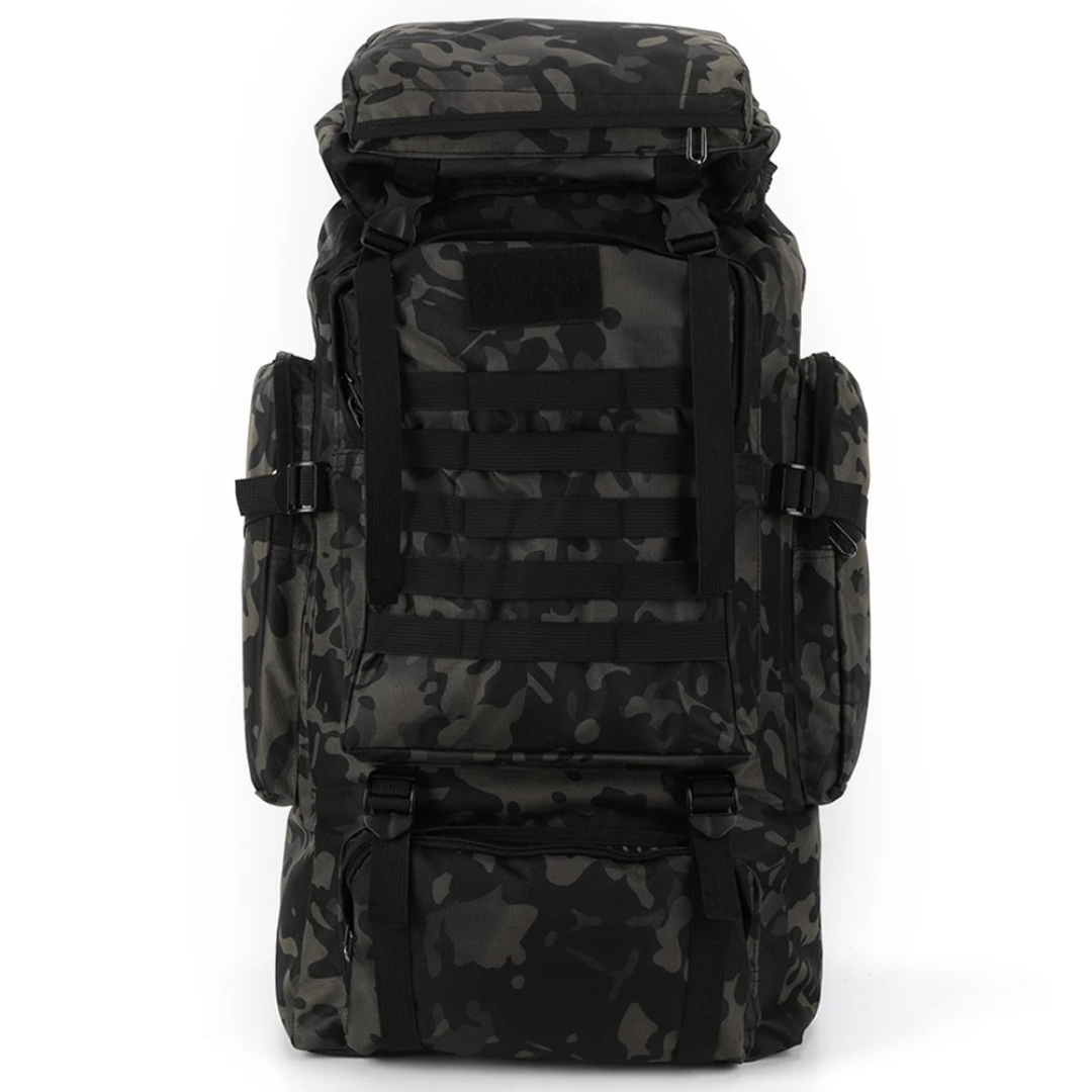 Trekking Backpack 80 Liters with MOLLE System – Waterproof Oxford Fabric for Multi-Day Hiking | Sansoti