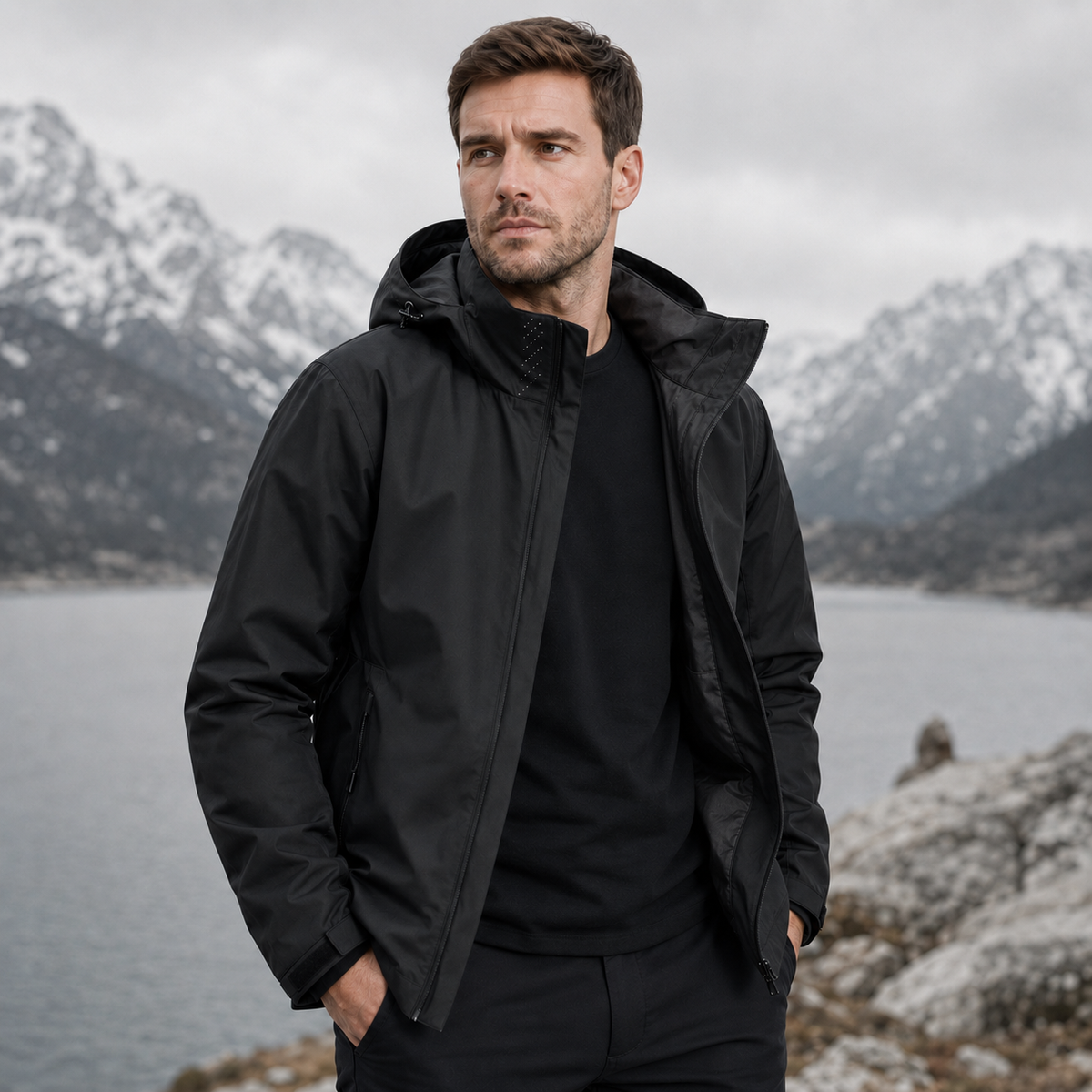 Imperméable imperméable pour femmes et hommes, léger, à capuche et respirant, pour la randonnée, la ville et les activités de plein air | Sansoti