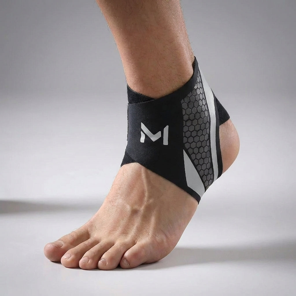 Compression Ankle Brace with Adjustable Bandage for Sports, Recovery, Injury Prevention, and Stability, Green Gray | Sansoti