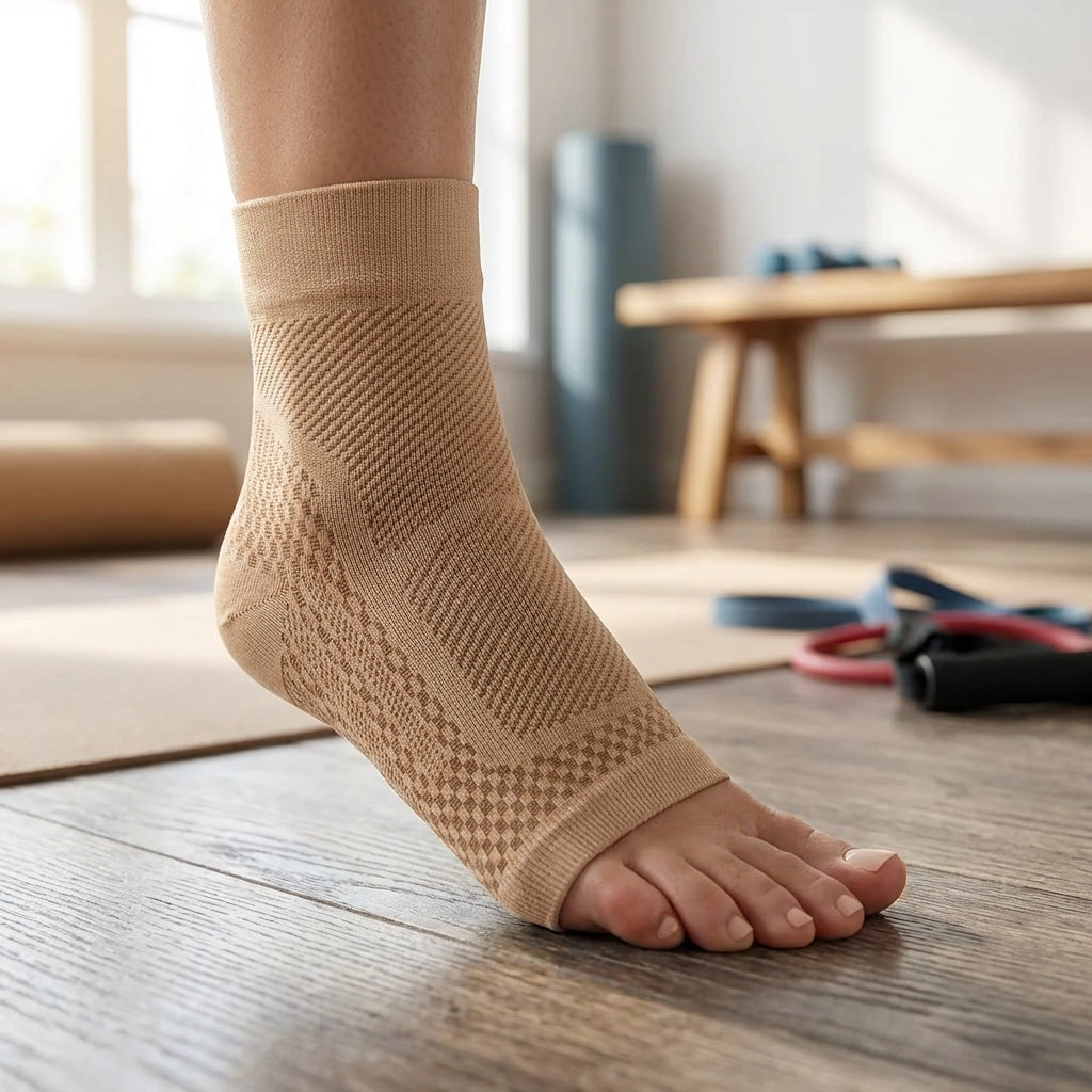 Ankle Compression Sleeve for Optimal Support and Faster Recovery During Sports Training and Everyday Movement | Sansoti