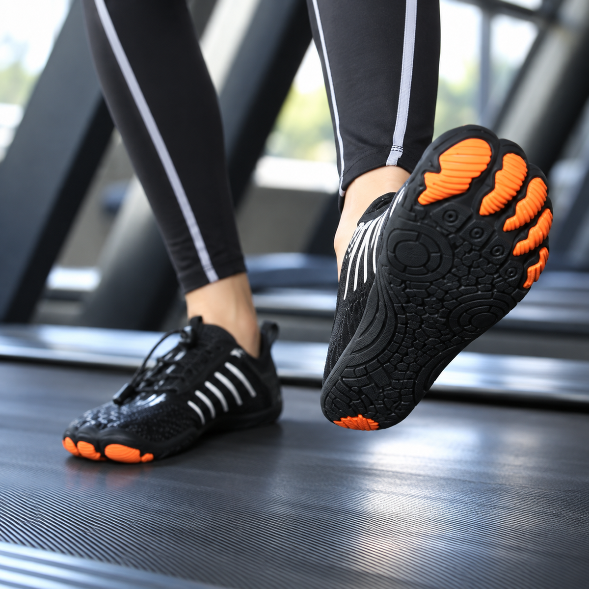 Quick-Drying Unisex Water Shoes Flexible Barefoot Feel for Swimming, Walking and Cycling Beach Gray Black | Sansoti