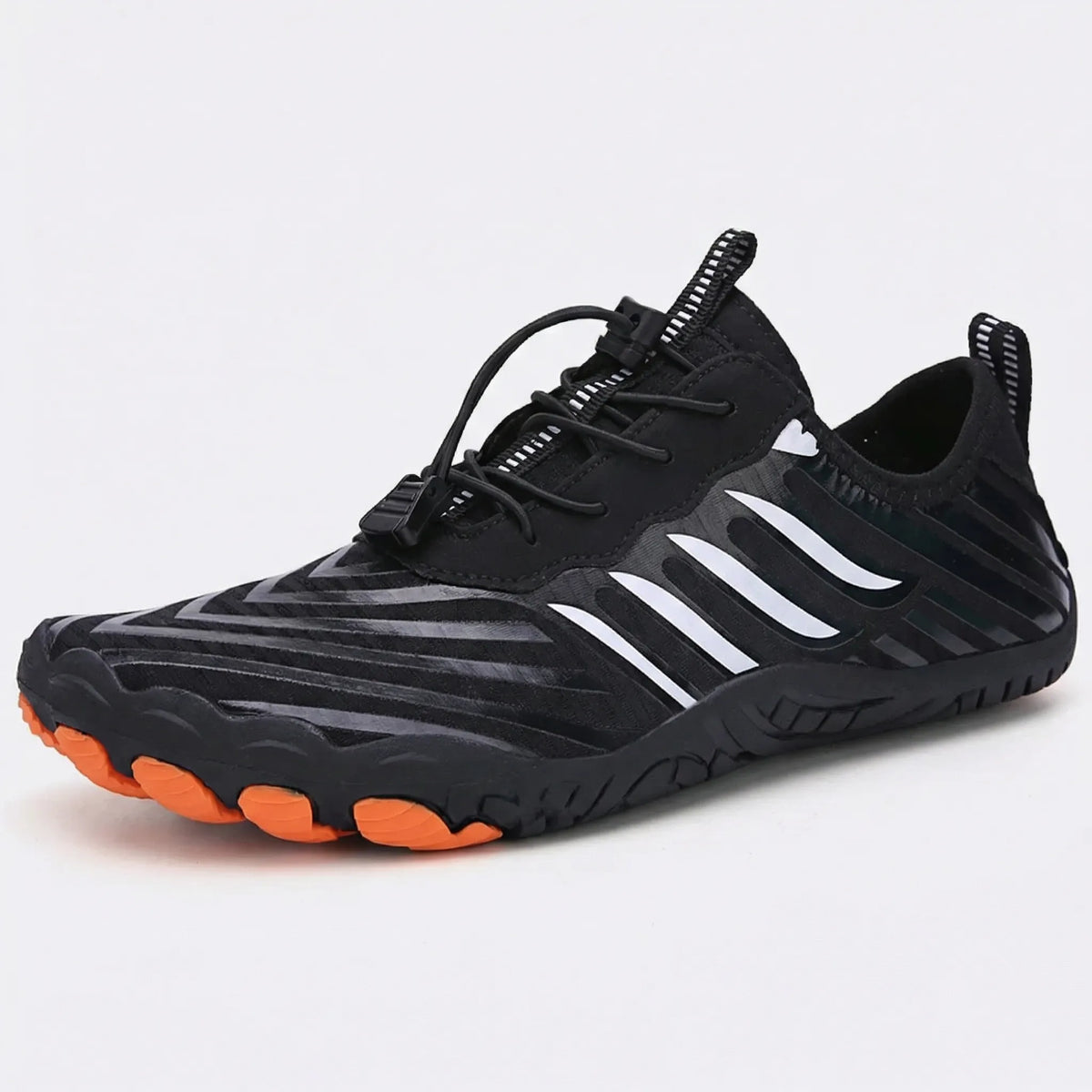 Quick-Drying Unisex Water Shoes Flexible Barefoot Feel for Swimming, Walking and Cycling Beach Gray Black | Sansoti