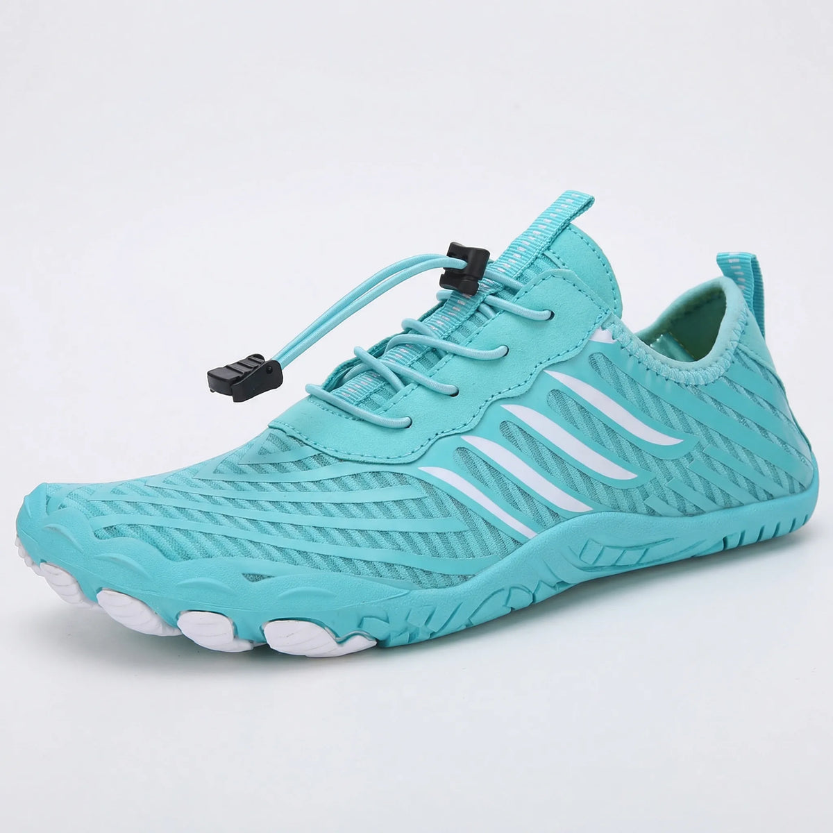 Quick-Drying Unisex Water Shoes Flexible Barefoot Feel for Swimming, Walking and Cycling Beach Gray Black | Sansoti