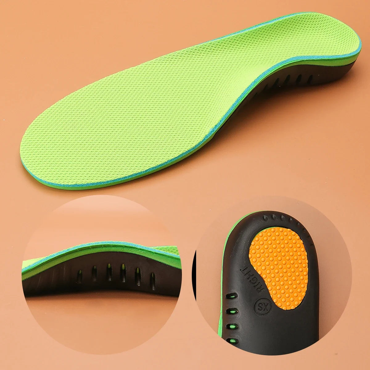 Ergonomically Contoured Arch Support Insoles with Shock Absorption for Optimal Everyday Walking Comfort | Sansoti