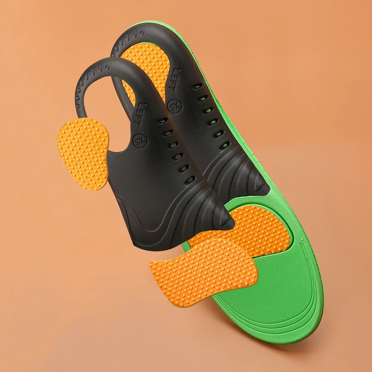 Ergonomically Contoured Arch Support Insoles with Shock Absorption for Optimal Everyday Walking Comfort | Sansoti
