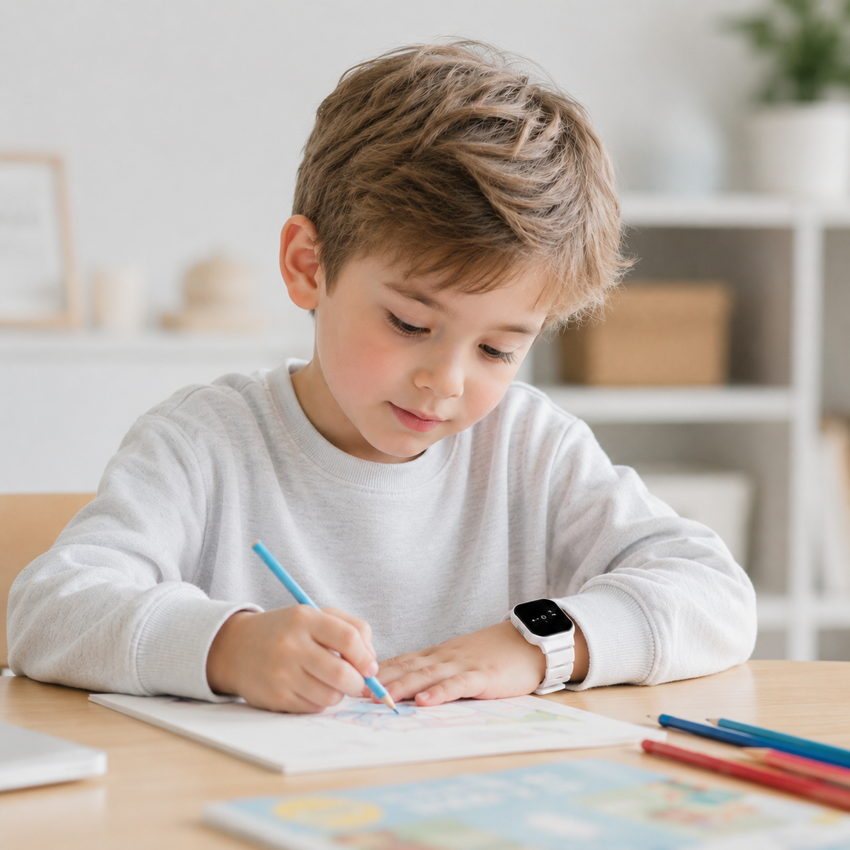 Digitale LED-Kinderuhr Astronaut, wasserdicht, mit Silikonarmband, Armbanduhr für Mädchen und Jungen zum Uhrzeitlernen | Sansoti