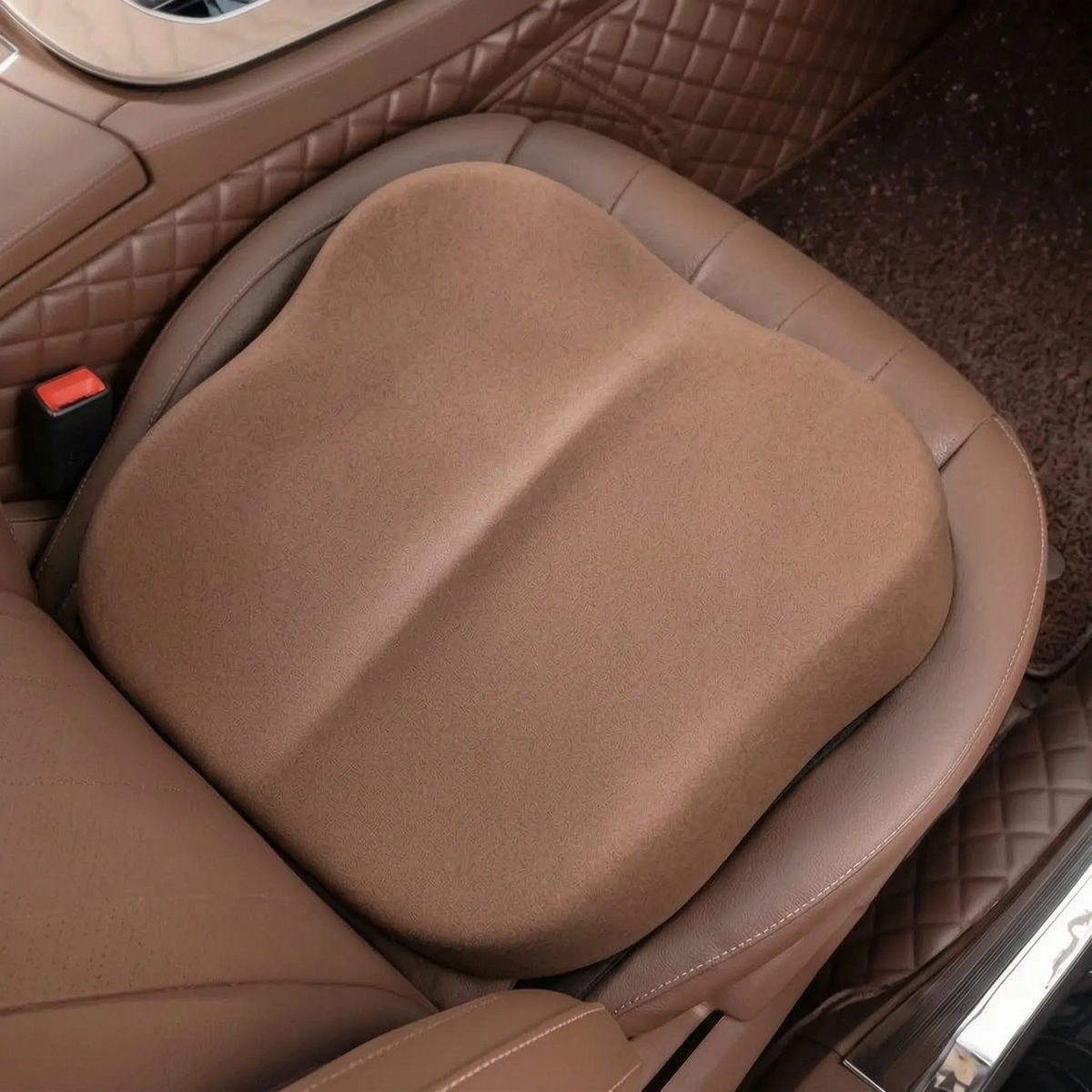 Ergonomisch Autokussen Wigvorm Memory Foam Zitverhoging Anti-Slip Ademend Comfort voor Lange Ritten Auto | Sansoti