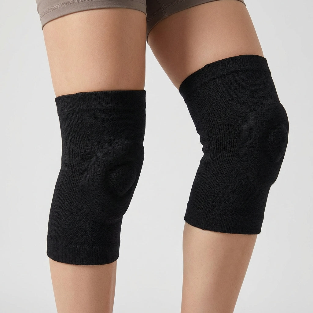 Padded Knee Sleeves with Compression Fit for Sports Dance Training High-Intensity Movement and Knee Stability | Sansoti