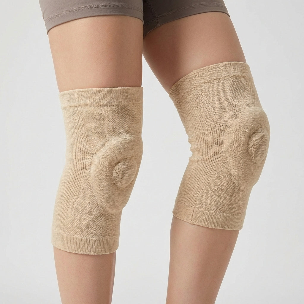 Padded Knee Sleeves with Compression Fit for Sports Dance Training High-Intensity Movement and Knee Stability | Sansoti