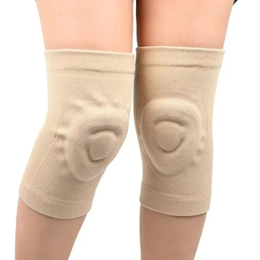 Padded Knee Sleeves with Compression Fit for Sports Dance Training High-Intensity Movement and Knee Stability | Sansoti