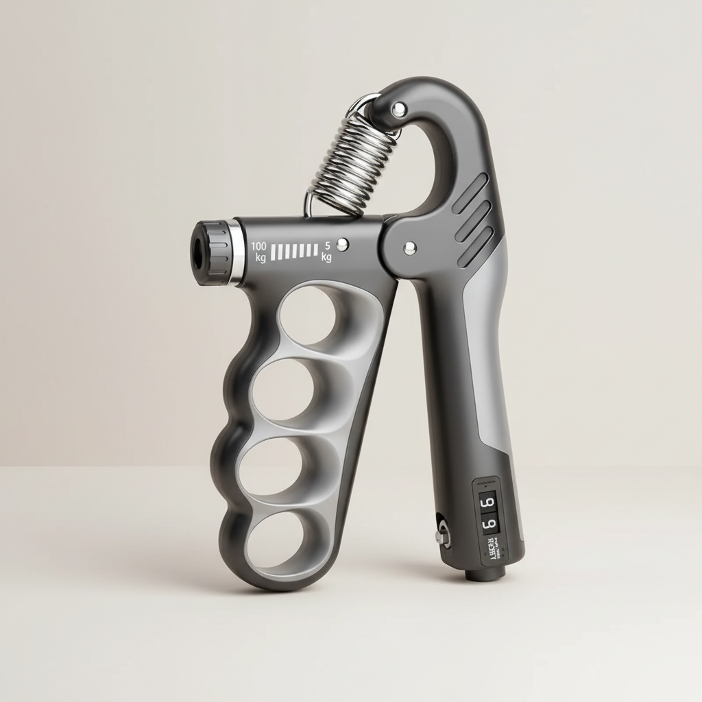 Adjustable Metal Hand Gripper Grip Strengthener Fitness Strength Training Rehabilitation Forearm Training Muscle Building | Sansoti