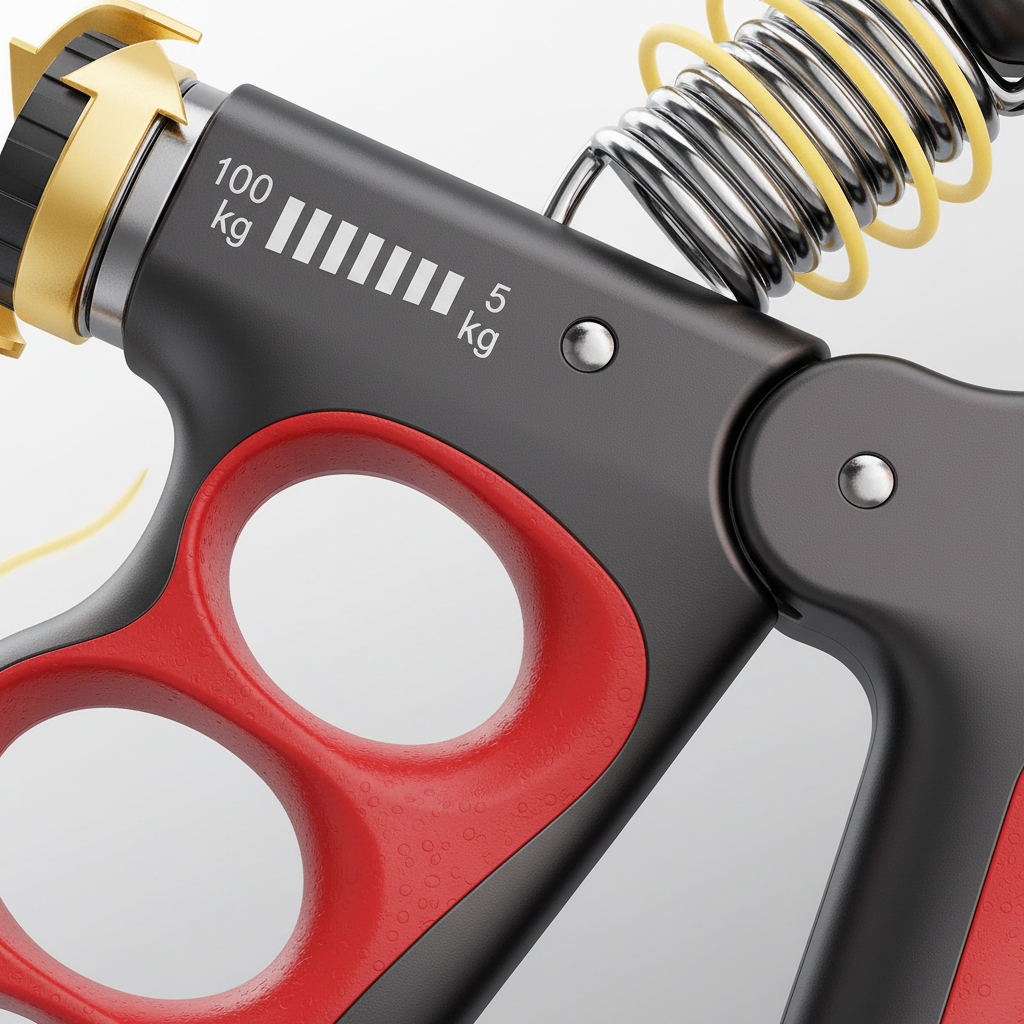 Adjustable Metal Hand Gripper Grip Strengthener Fitness Strength Training Rehabilitation Forearm Training Muscle Building | Sansoti