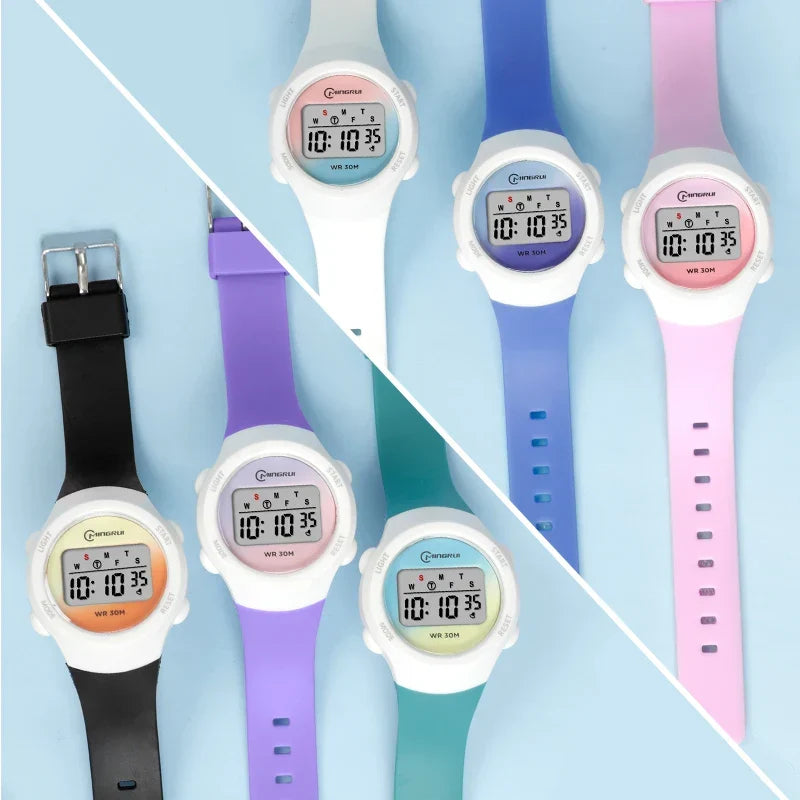 Digital Children's Watch Waterproof Sports Watch with Alarm and Stopwatch Children's Alarm Clock Wristwatch for Kids Girls Boys | Sansoti