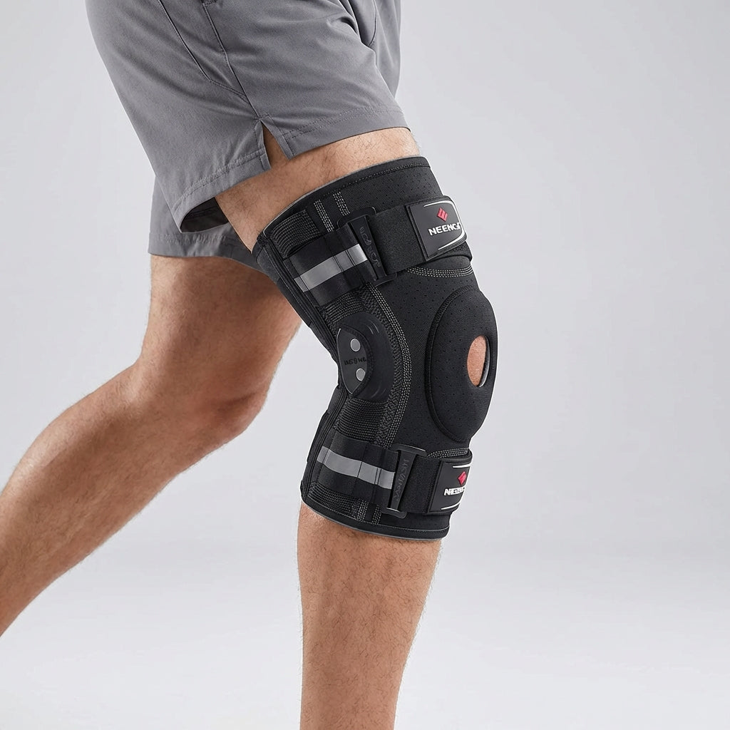 Knee Brace with Hinged Support and Adjustable Compression for Daily Stability and Movement Support | Sansoti