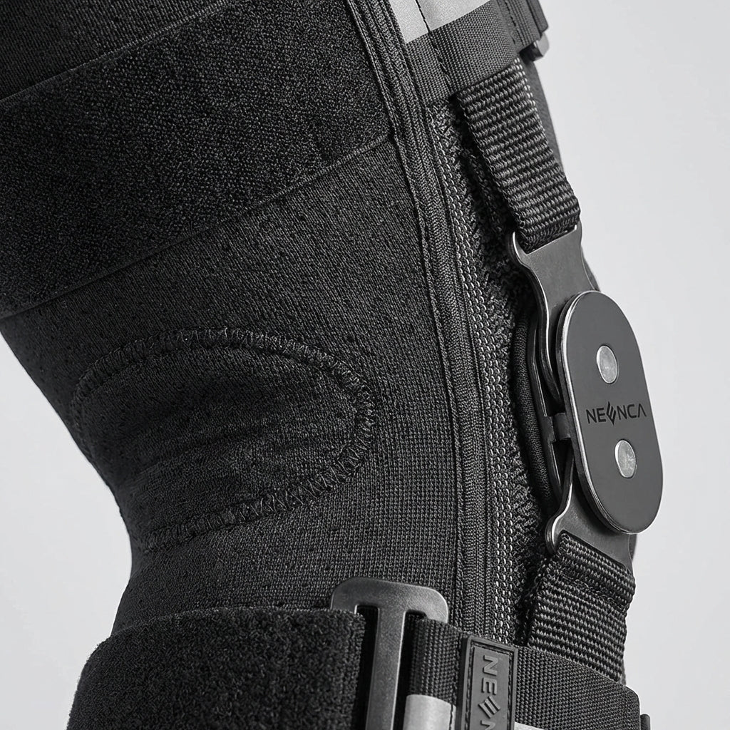 Knee Brace with Hinged Support and Adjustable Compression for Daily Stability and Movement Support | Sansoti
