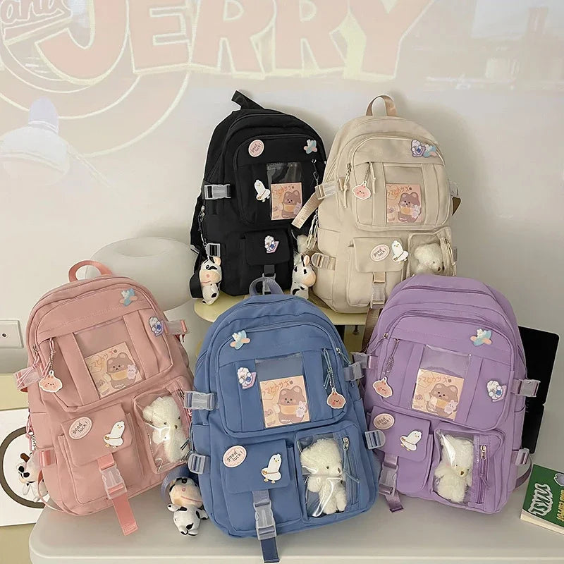 Studentenrucksack mit Laptopfach, ergonomische Schultasche, 20-35 l, aus Polyester, für den täglichen Gebrauch in Schule und Beruf | Sansoti
