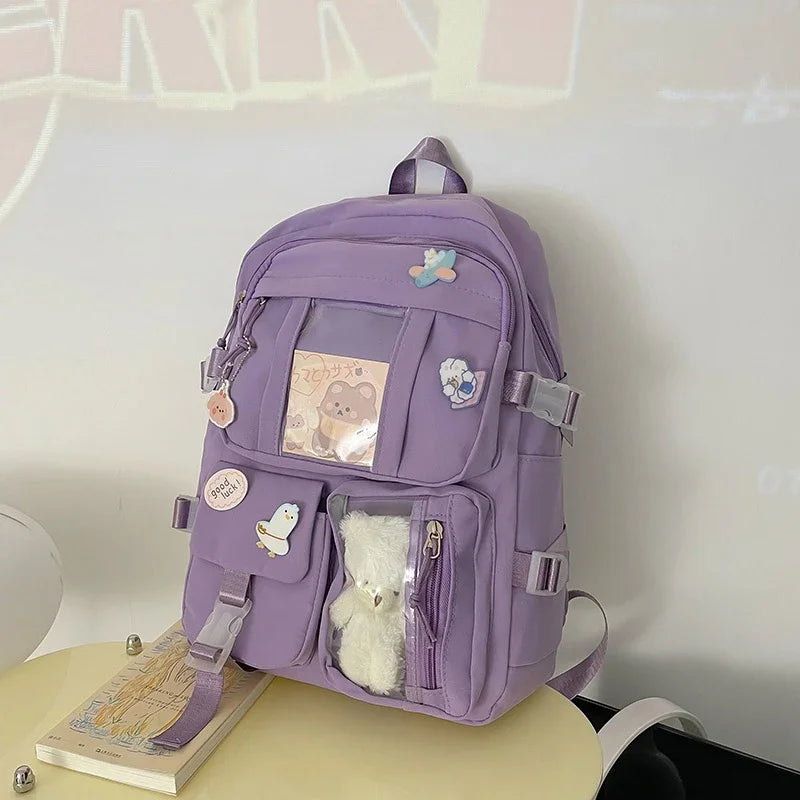 Studentenrucksack mit Laptopfach, ergonomische Schultasche, 20-35 l, aus Polyester, für den täglichen Gebrauch in Schule und Beruf | Sansoti
