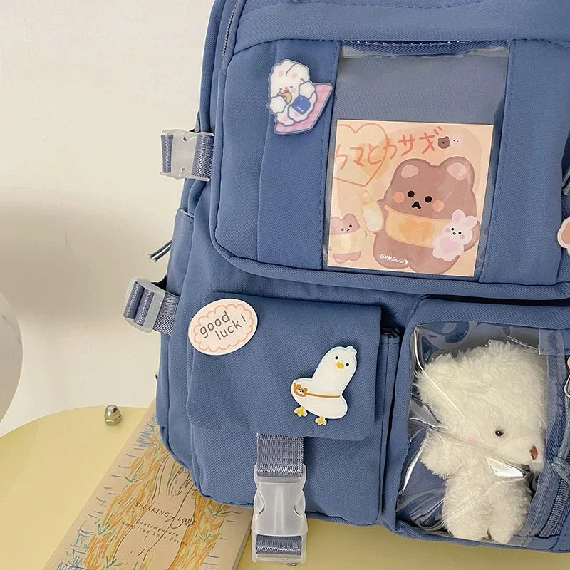 Studentenrucksack mit Laptopfach, ergonomische Schultasche, 20-35 l, aus Polyester, für den täglichen Gebrauch in Schule und Beruf | Sansoti