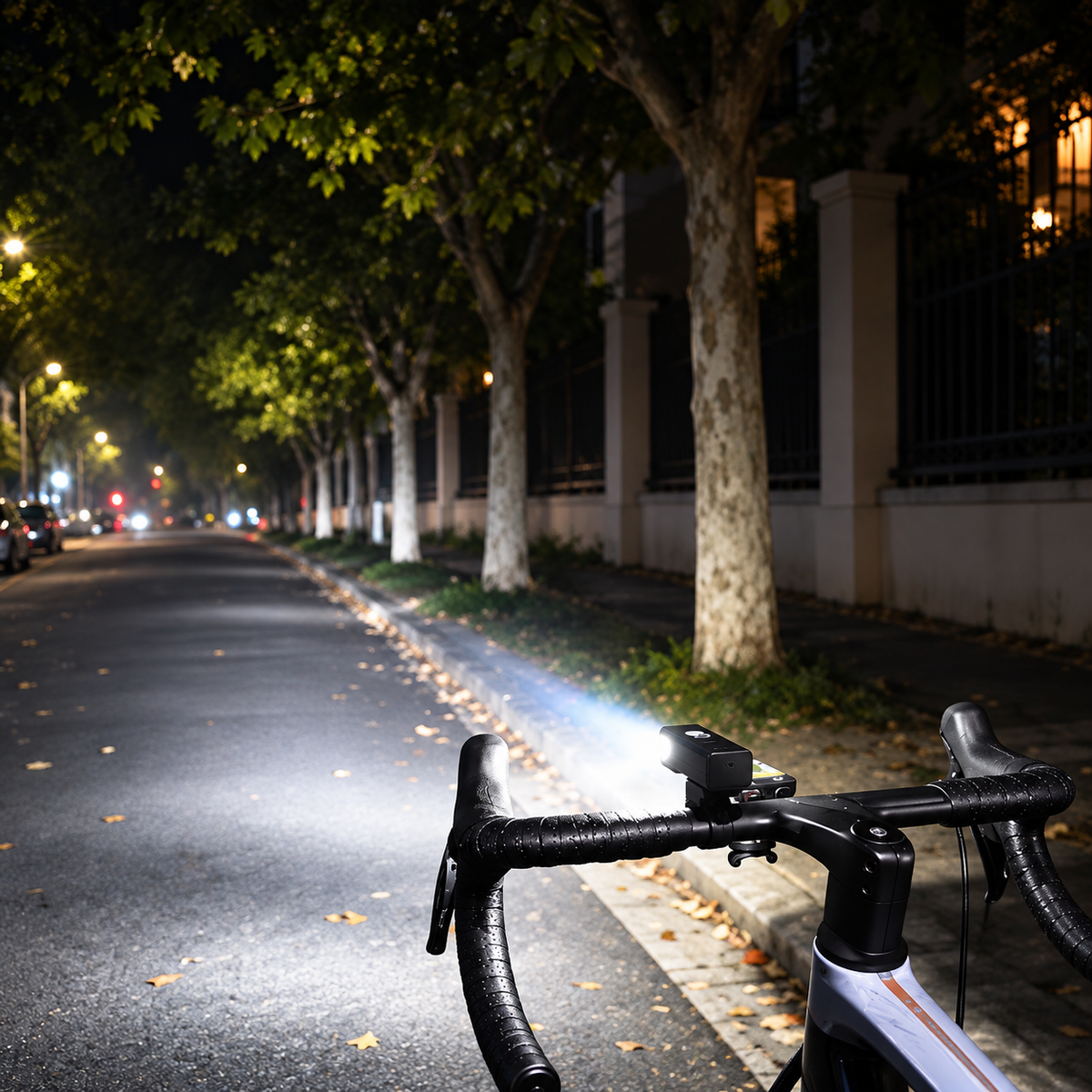 Rechargeable LED Bicycle Light Set Adjustable Beam Automatic Sensor Digital Battery Display Bicycle | Sansoti