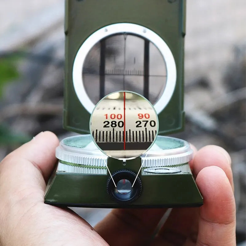 Folding Sighting Compass for Hiking, Camping, Outdoor Navigation, Emergency Tool, Precision, Waterproof | Sansoti