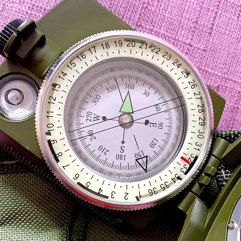 Folding Sighting Compass for Hiking, Camping, Outdoor Navigation, Emergency Tool, Precision, Waterproof | Sansoti