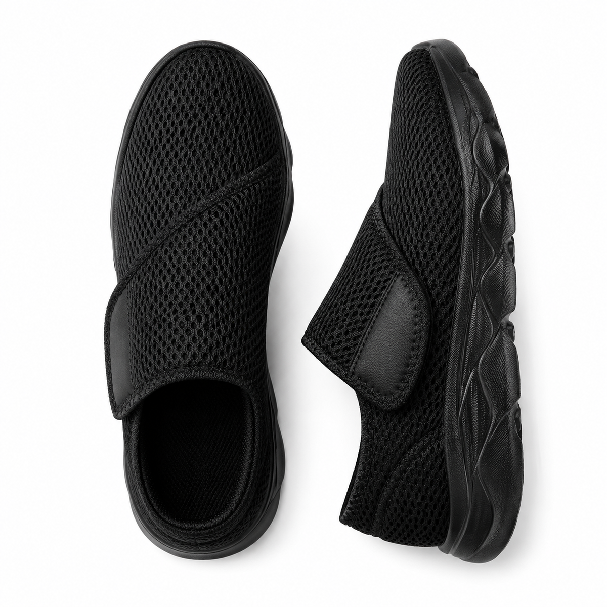 Orthopädischer Wanderschuh Extraweit Verstellbar Komfortabel Geräumige Passform Atmungsaktives Mesh Unterstützung | Sansoti
