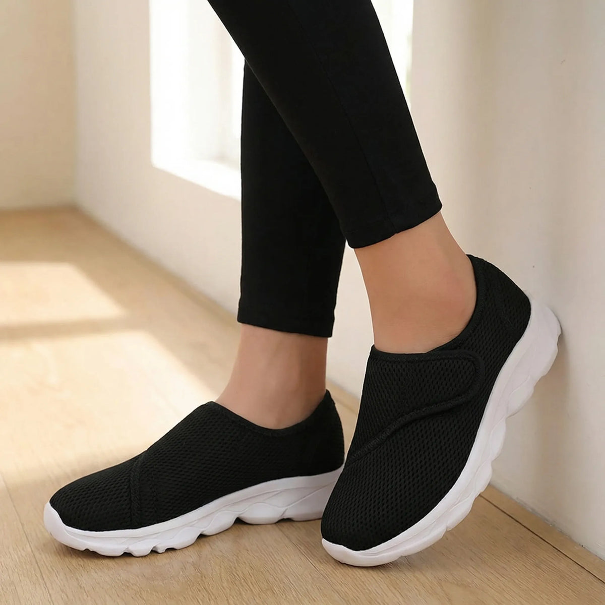 Orthopädischer Wanderschuh Extraweit Verstellbar Komfortabel Geräumige Passform Atmungsaktives Mesh Unterstützung | Sansoti