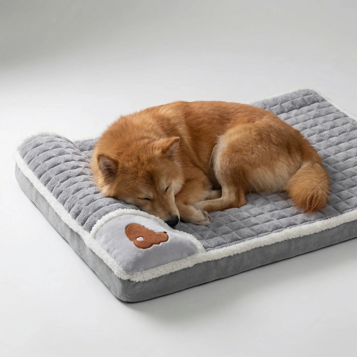 Orthopedic Pet Bed Mat Memory Foam Dog Cat Removable Washable Non-Slip Comfort Sleeping Place XL | Sansoti