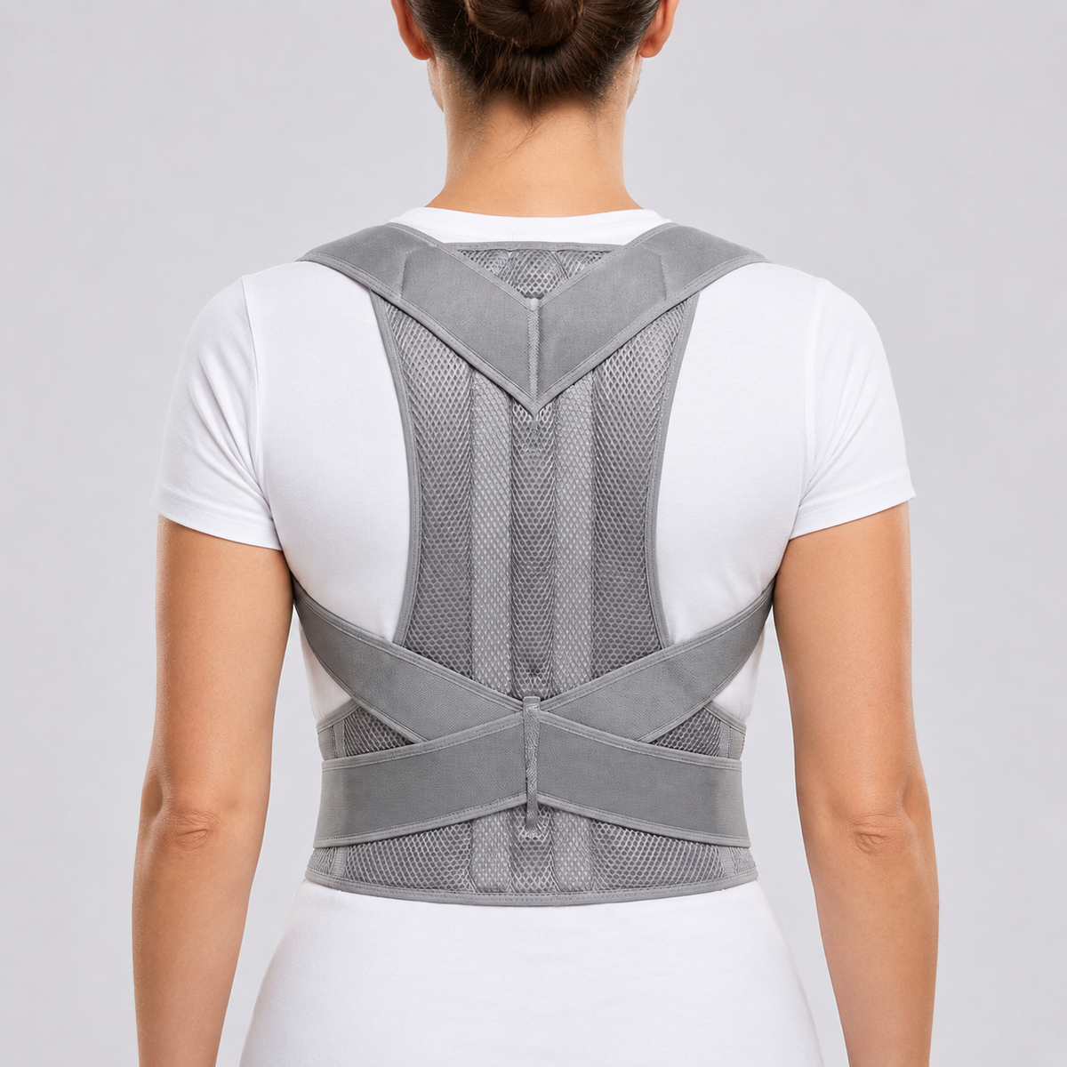 Adjustable Unisex Posture Corrector Back Support Bandage Lumbar Support Breathable Comfortable Daily Use | Sansoti