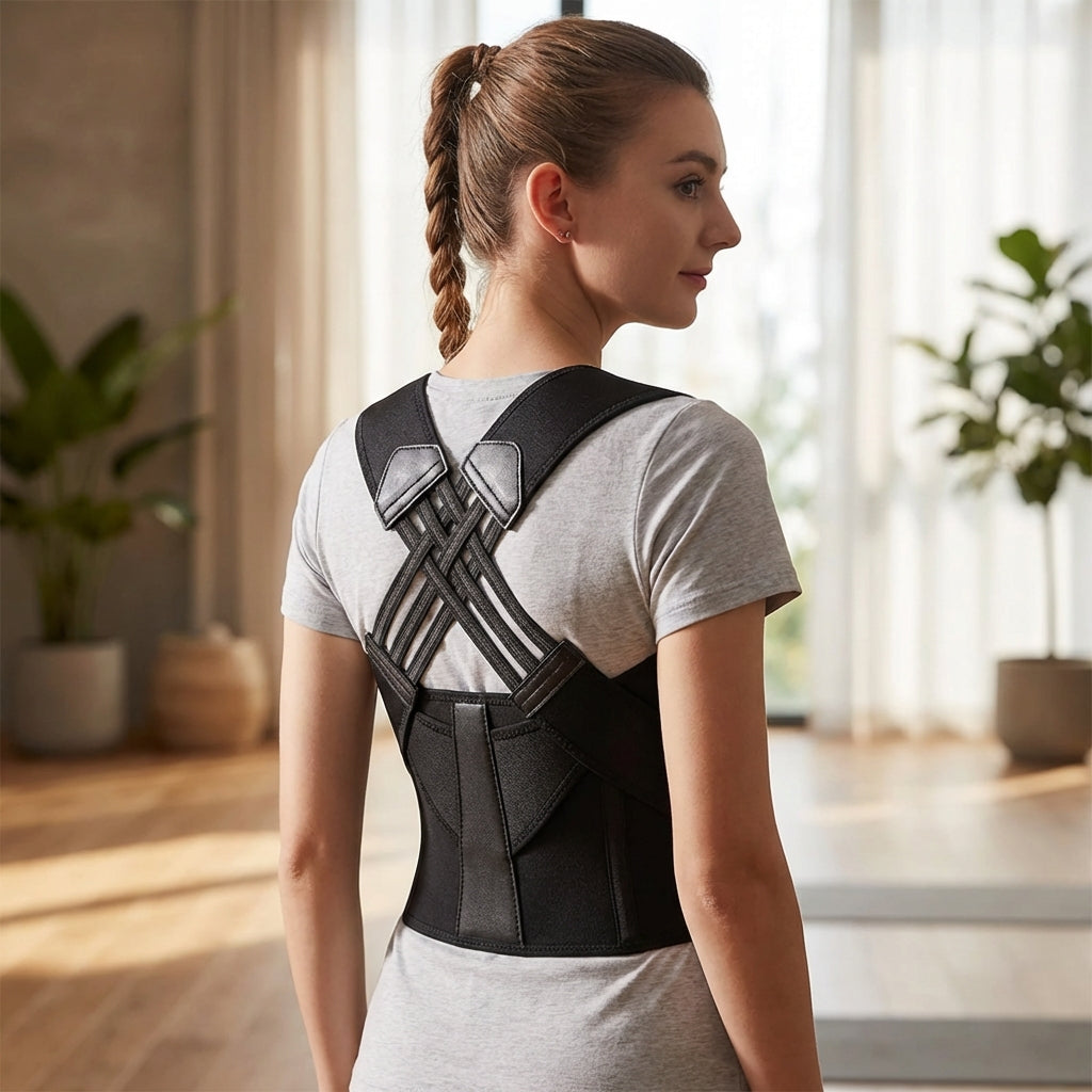 Adjustable Posture Corrector Brace for Shoulder and Upper Back Support Breathable Comfortable Unisex | Sansoti