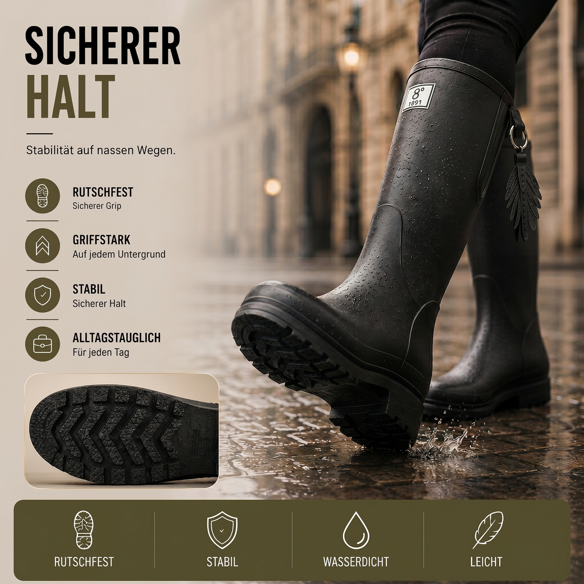 Waterdichte Regenlaarzen Dames Halfhoog PVC Slip-On Laarzen Voorjaar Herfst Weerbestendige Tuinlaarzen | Sansoti