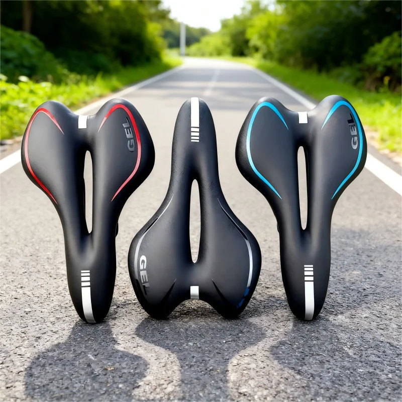 Ergonomic Bike Saddle with Pressure-Relieving Cutout and Foam Padding for Comfortable Long Bike Rides | Sansoti